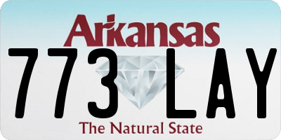 AR license plate 773LAY