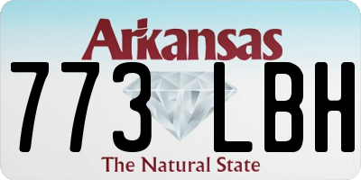AR license plate 773LBH