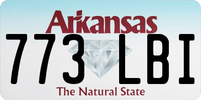 AR license plate 773LBI
