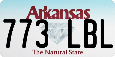 AR license plate 773LBL