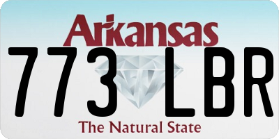 AR license plate 773LBR