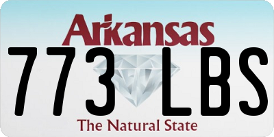 AR license plate 773LBS