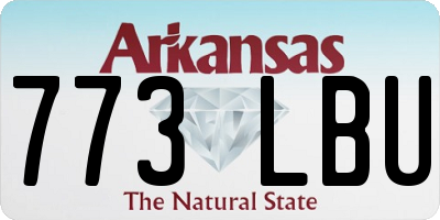 AR license plate 773LBU