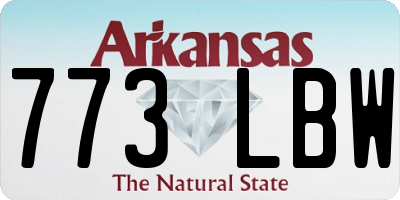 AR license plate 773LBW