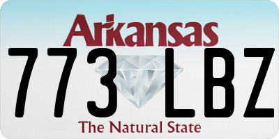 AR license plate 773LBZ