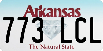 AR license plate 773LCL