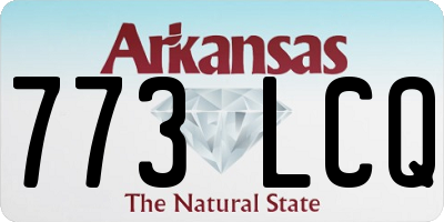 AR license plate 773LCQ