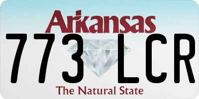 AR license plate 773LCR