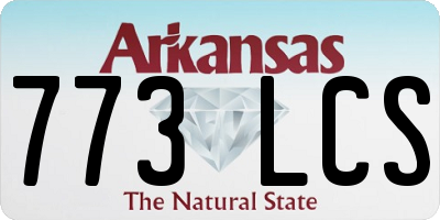AR license plate 773LCS
