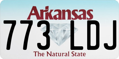 AR license plate 773LDJ