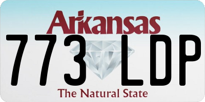 AR license plate 773LDP