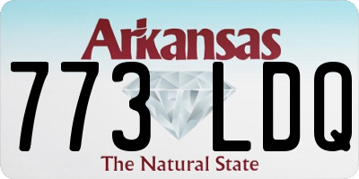 AR license plate 773LDQ