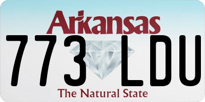 AR license plate 773LDU