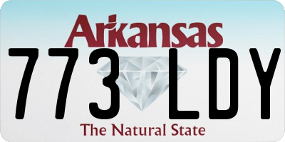 AR license plate 773LDY