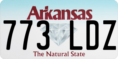 AR license plate 773LDZ