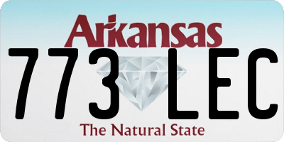 AR license plate 773LEC
