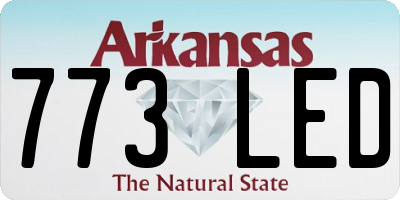 AR license plate 773LED
