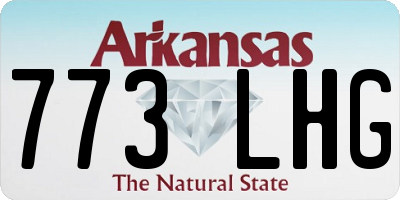 AR license plate 773LHG