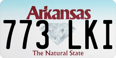 AR license plate 773LKI