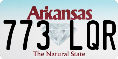AR license plate 773LQR