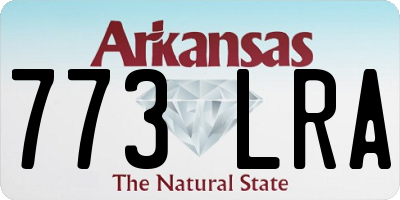 AR license plate 773LRA