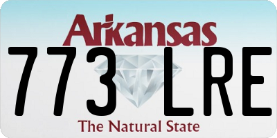 AR license plate 773LRE
