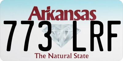 AR license plate 773LRF
