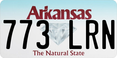 AR license plate 773LRN