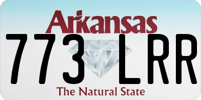 AR license plate 773LRR