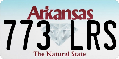 AR license plate 773LRS