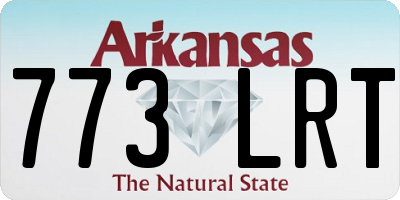 AR license plate 773LRT