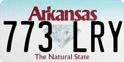 AR license plate 773LRY