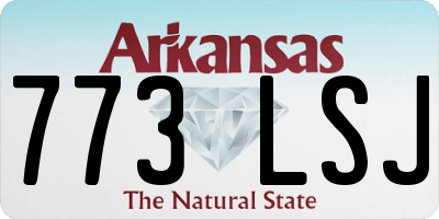AR license plate 773LSJ