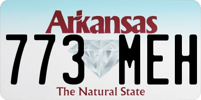 AR license plate 773MEH