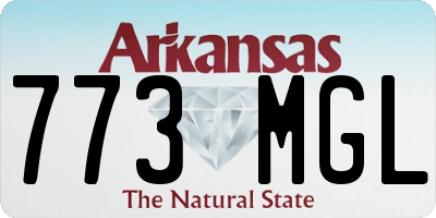 AR license plate 773MGL