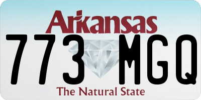 AR license plate 773MGQ