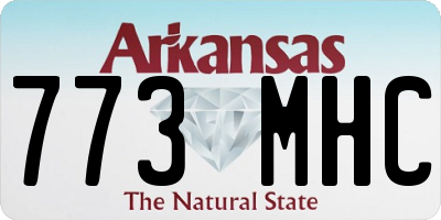 AR license plate 773MHC