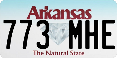 AR license plate 773MHE