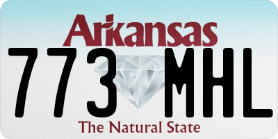 AR license plate 773MHL