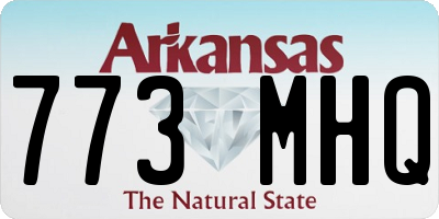AR license plate 773MHQ