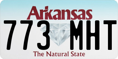 AR license plate 773MHT