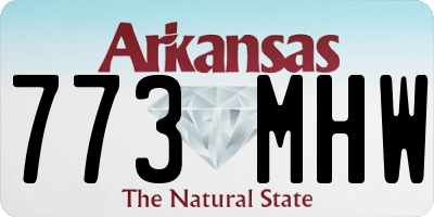 AR license plate 773MHW