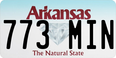 AR license plate 773MIN