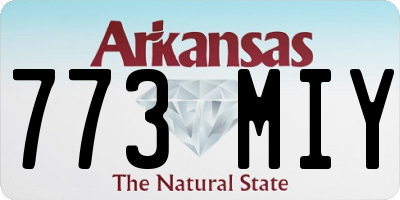 AR license plate 773MIY
