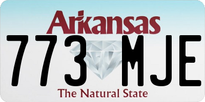 AR license plate 773MJE