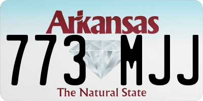 AR license plate 773MJJ