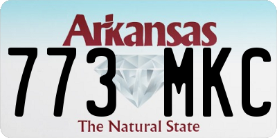 AR license plate 773MKC