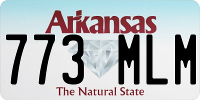AR license plate 773MLM