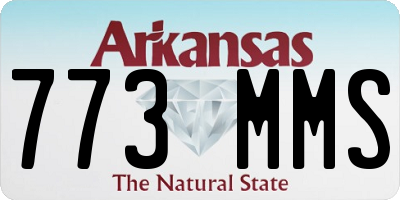 AR license plate 773MMS