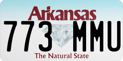 AR license plate 773MMU